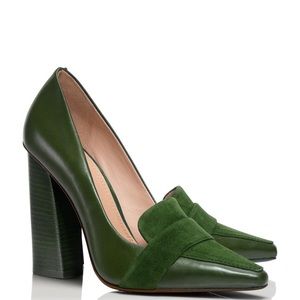 Tory Burch pumps Emerald green leather